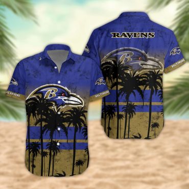 Baltimore Ravens Desert Sunset Hawaiian - Adult & Kids T-Shirts, Sweatshirts & Hoodies apparel design preview 1