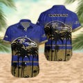 Baltimore Ravens Desert Sunset Hawaiian - Adult & Kids T-Shirts, Sweatshirts & Hoodies apparel design preview 1