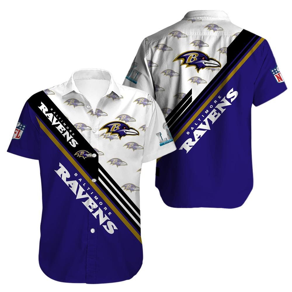 Baltimore Ravens Limited Edition Hawaiian Trendy - Adult & Kids T-Shirts, Sweatshirts & Hoodies apparel design preview 1