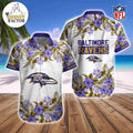 Baltimore Ravens Tropical Hawaiian Fan Shorts Night - Adult & Kids T-Shirts, Sweatshirts & Hoodies apparel design preview 1