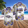 Baltimore Ravens Tropical Hawaiian Short Combo - Adult & Kids T-Shirts, Sweatshirts & Hoodies apparel design preview 1