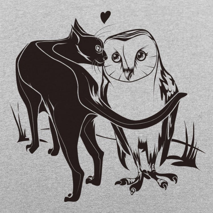 Barn Owl's Best Friend - Adult & Kids T-Shirts, Sweatshirts & Hoodies apparel design preview 1