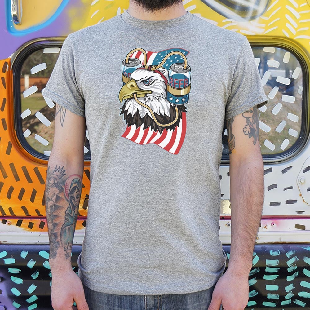 Beer Eagle Full Color - Adult & Kids T-Shirts, Sweatshirts & Hoodies apparel design preview 1
