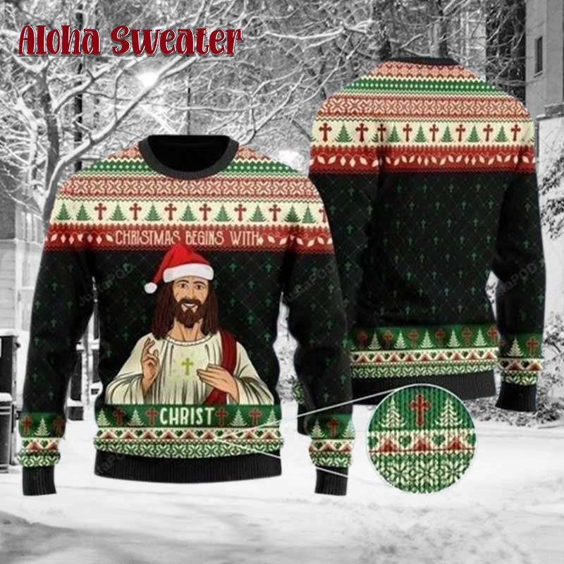 420 Bob Marley Marijuana Jesus Ugly Christmas Sweater - Holiday Gift product image 2