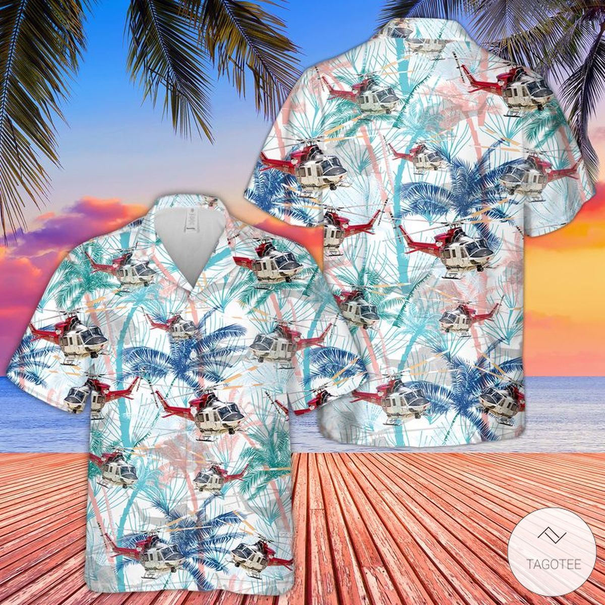 Bell Of The Los Angeles City Fire Department Hawaiian - Adult & Kids T-Shirts, Sweatshirts & Hoodies apparel design preview 1