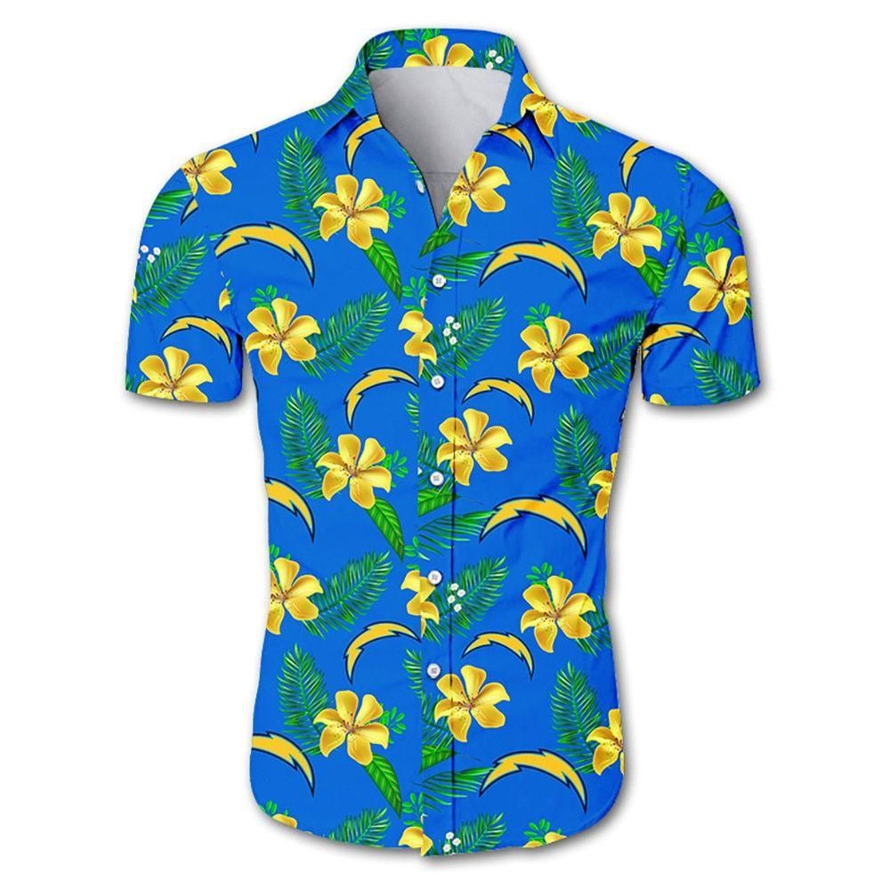Best Los Angeles Chargers Hawaiian Aloha For Big Fans - Adult & Kids T-Shirts, Sweatshirts & Hoodies apparel design preview 1