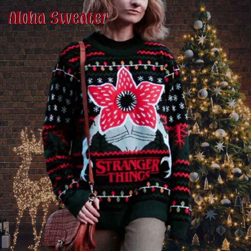 Big Package For You Stranger Things Ugly Christmas Sweater - Holiday Gift product image 2