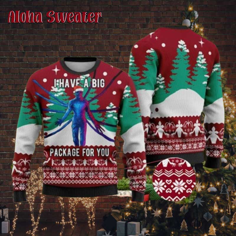 Big Package For You Stranger Things Ugly Christmas Sweater - Holiday Gift product image