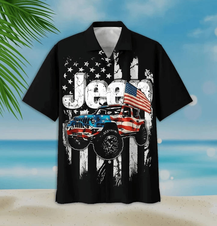 Black Theme Jee And Flag Unique Trendy Hawaiian - Adult & Kids T-Shirts, Sweatshirts & Hoodies apparel design preview 1