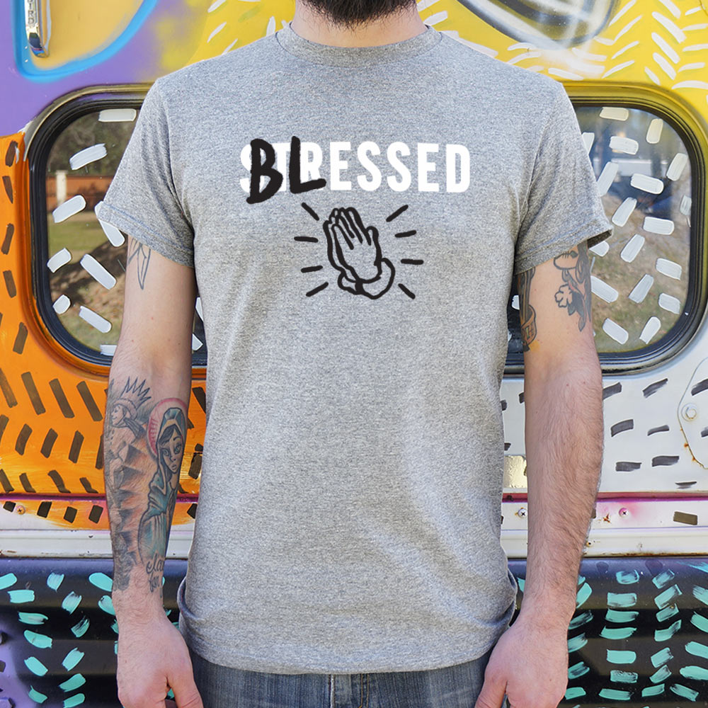 Blessed Not Stressed - Adult & Kids T-Shirts, Sweatshirts & Hoodies apparel design preview 1