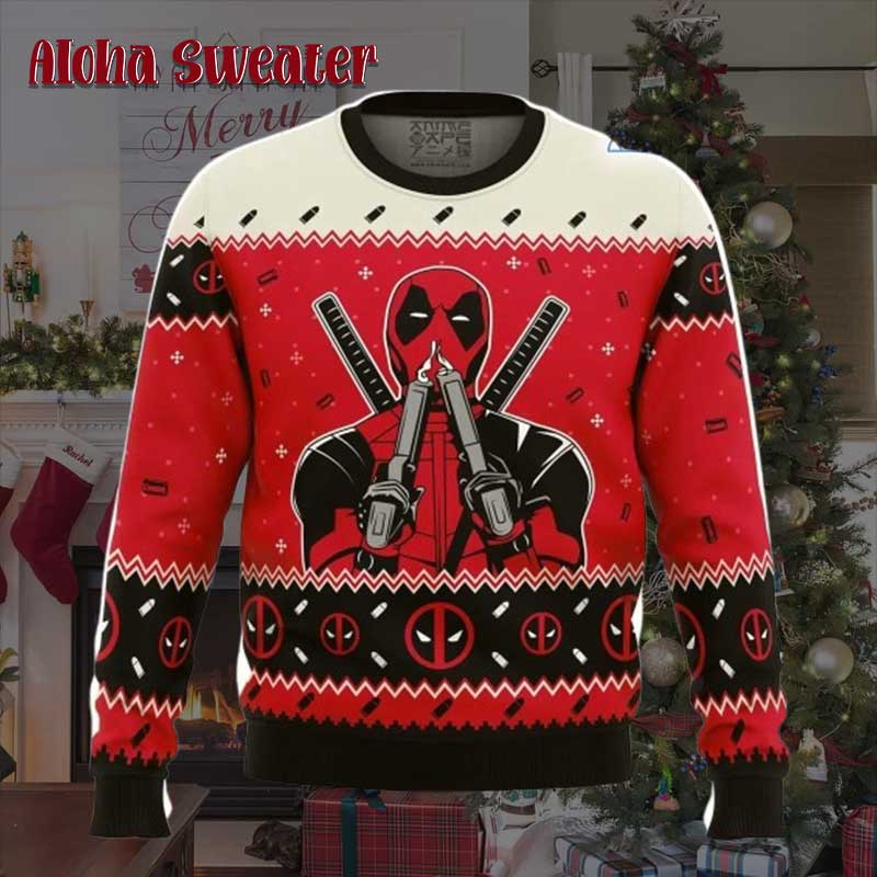 Friend Forever Deadpool Wolverine Ugly Christmas Sweater - Holiday Gift product image 2
