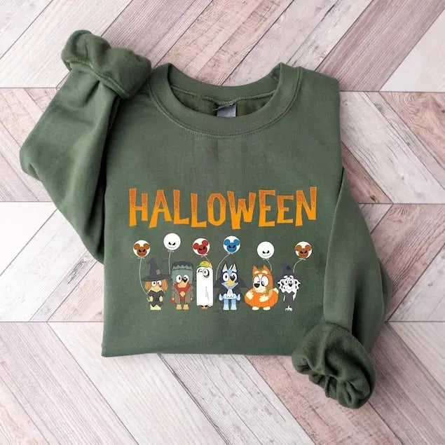 Blue Y Halloween Family Trick Treat Popular - Adult & Kids T-Shirts, Sweatshirts & Hoodies apparel design preview 1