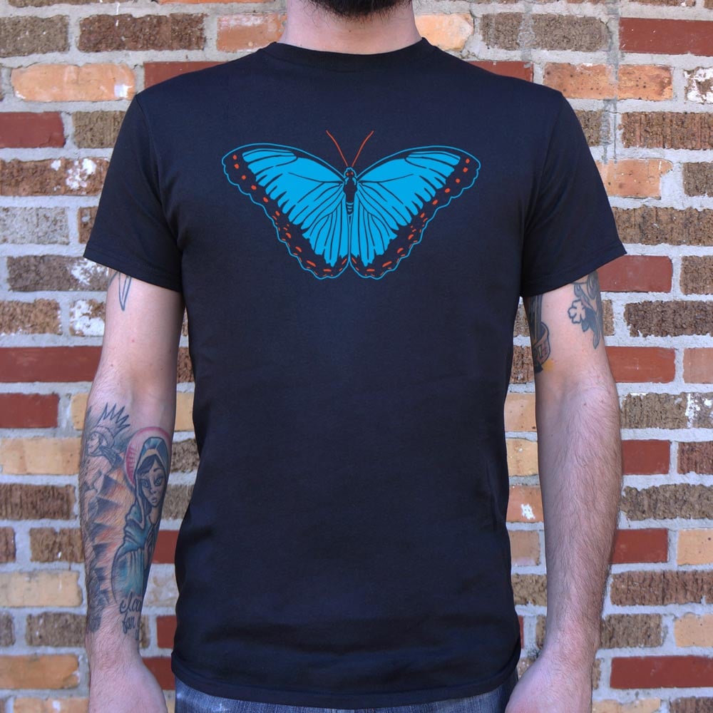 Blue Morpho Butterfly - Adult & Kids T-Shirts, Sweatshirts & Hoodies apparel design preview 1