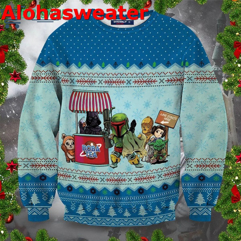 Blue Funny Trump Dancing Make Christmas Great Again Ugly Christmas Sweater - Holiday Gift product image 4