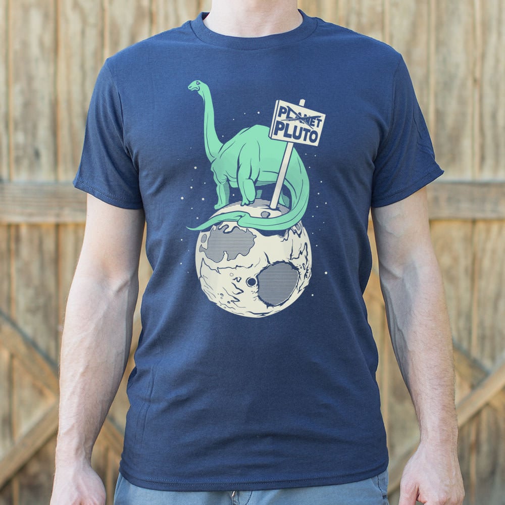 Brontosaurus On Pluto - Adult & Kids T-Shirts, Sweatshirts & Hoodies apparel design preview 1