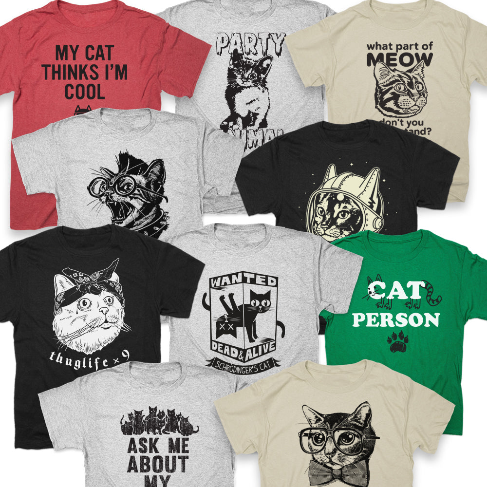 Cats Bundle - Adult & Kids T-Shirts, Sweatshirts & Hoodies apparel design preview 1