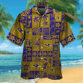Button Up Short Sleeve Baltimore Ravens Tropical - Adult & Kids T-Shirts, Sweatshirts & Hoodies apparel design preview 1