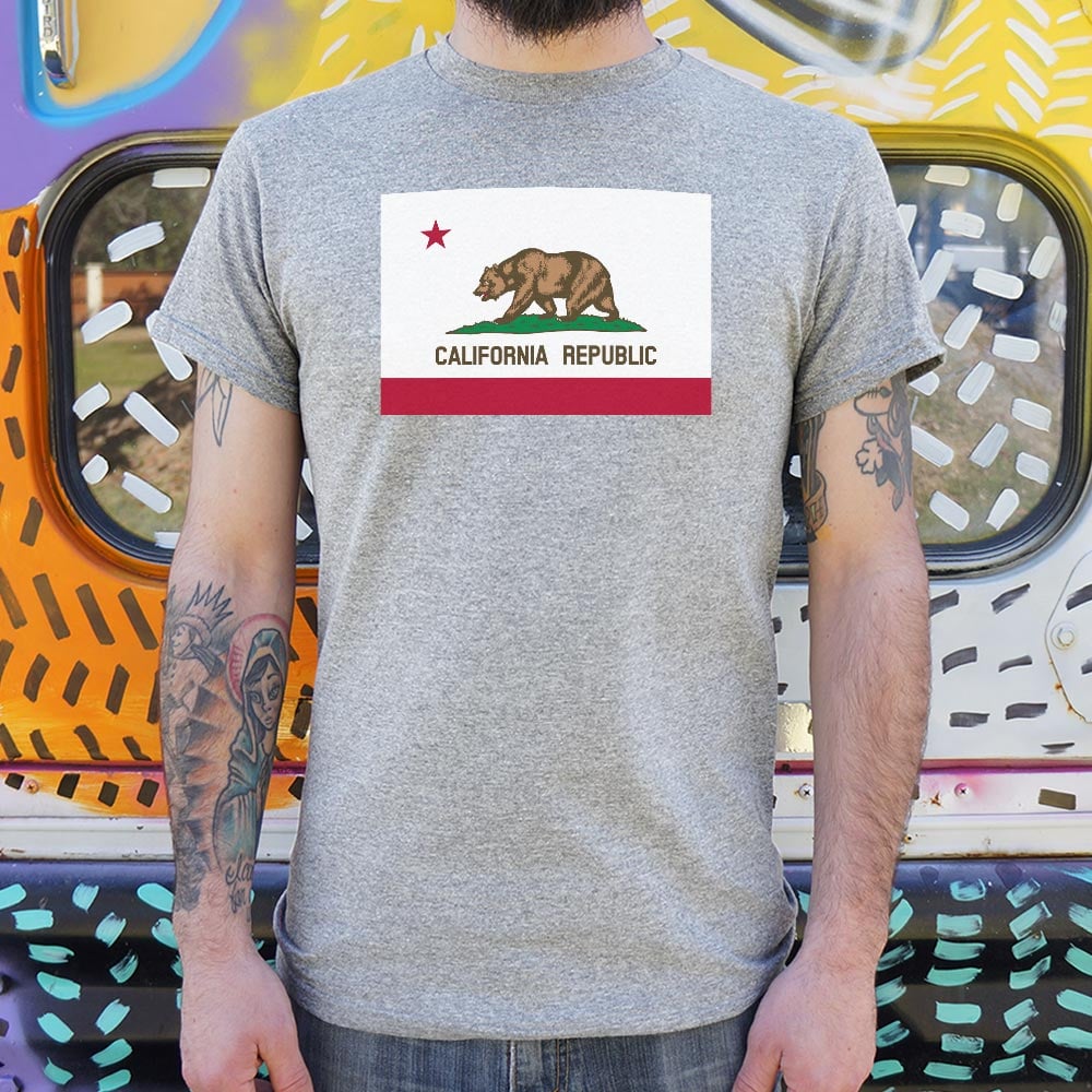 California Flag Full Color - Adult & Kids T-Shirts, Sweatshirts & Hoodies apparel design preview 1