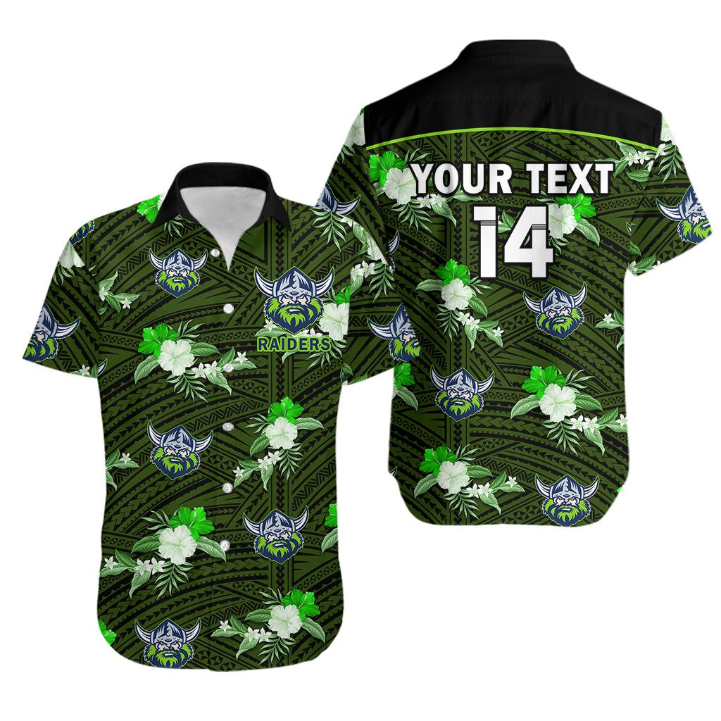 Canberra Raiders 2023 NRL Hawaiian Personalized Fan - Adult & Kids T-Shirts, Sweatshirts & Hoodies apparel design preview 1