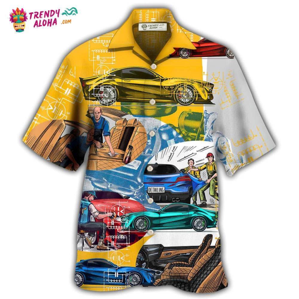 Car Auto Detailing Automobile Center Hawaiian Trendy - Adult & Kids T-Shirts, Sweatshirts & Hoodies apparel design preview 1