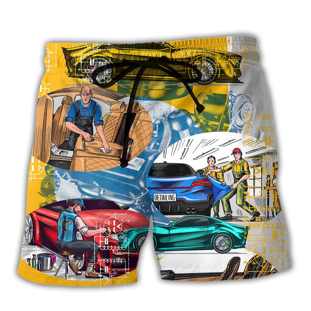 Car Auto Detailing Automobile Center Trendy Aloha - Adult & Kids T-Shirts, Sweatshirts & Hoodies apparel design preview 1