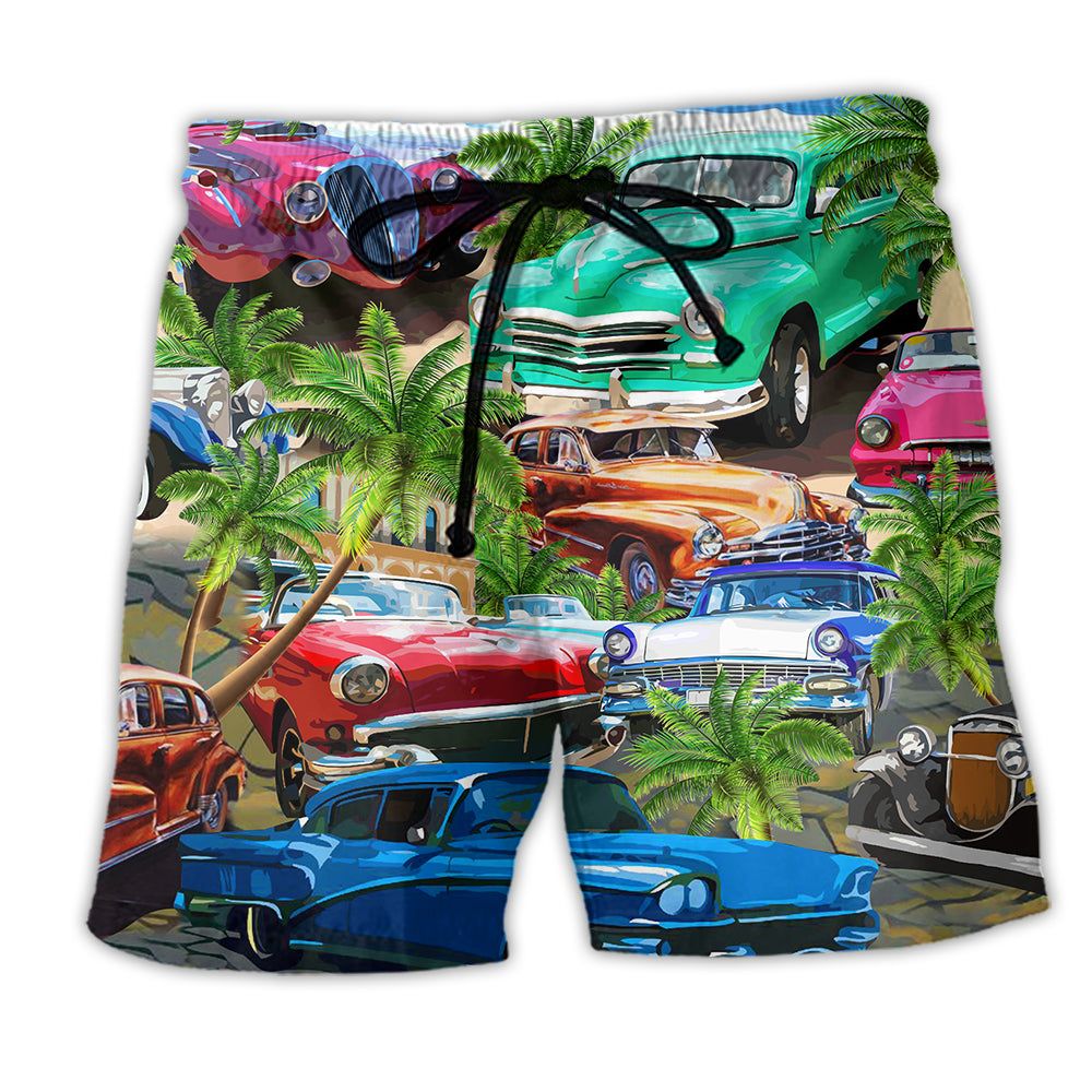 Car Classic Make Me Happy Trendy Aloha Hawaiian Beach - Adult & Kids T-Shirts, Sweatshirts & Hoodies apparel design preview 1