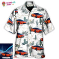 Car Desert With Mountains Blooming Cacti Opuntia And - Adult & Kids T-Shirts, Sweatshirts & Hoodies apparel design preview 1