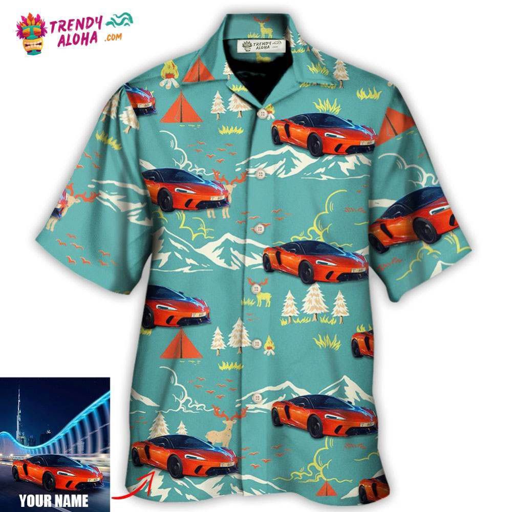 Car Driving On Mountain Custom Photo Hawaiian Trendy - Adult & Kids T-Shirts, Sweatshirts & Hoodies apparel design preview 1