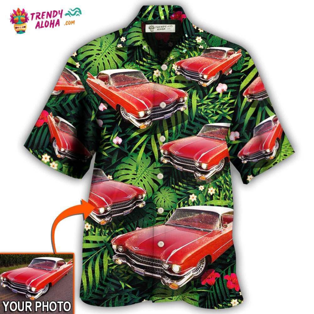 Car Eldorado Classic Tropical Flower Custom Photo - Adult & Kids T-Shirts, Sweatshirts & Hoodies apparel design preview 1
