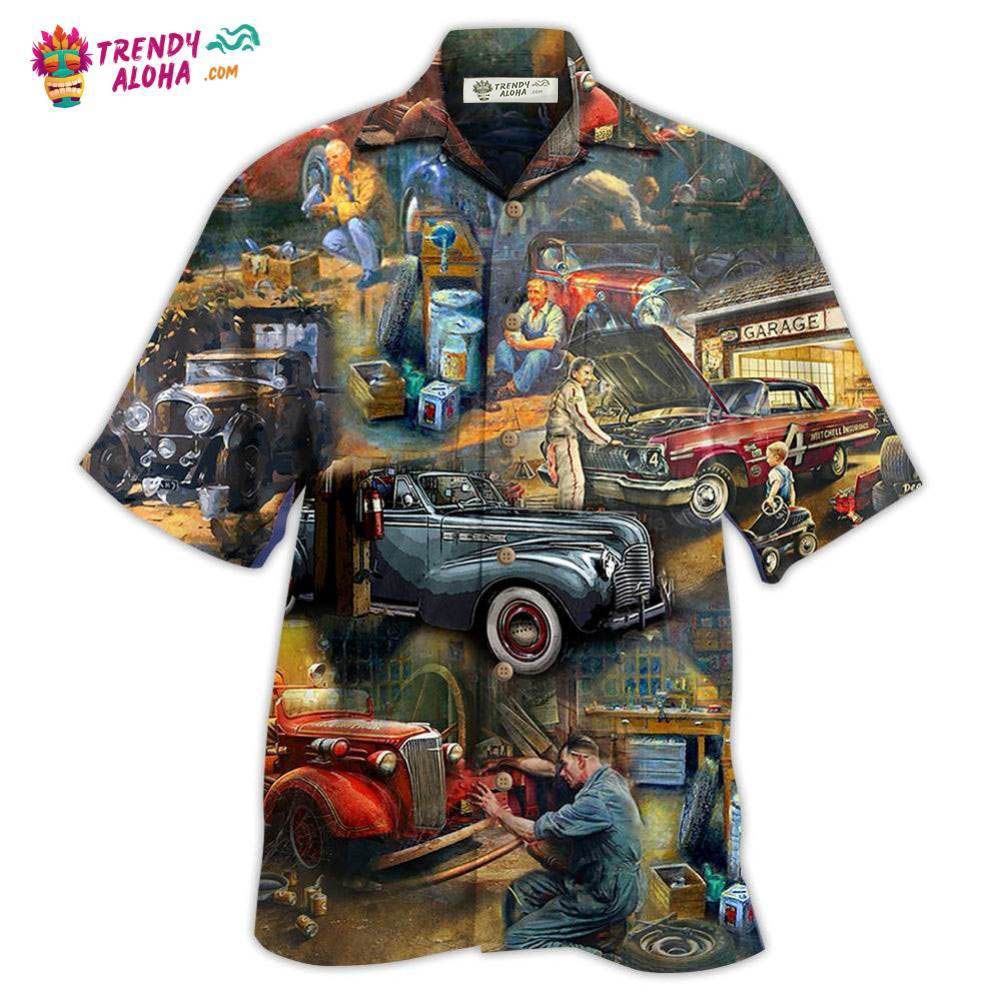 Car Fix Life Vintage Hawaiian Trendy Aloha - Adult & Kids T-Shirts, Sweatshirts & Hoodies apparel design preview 1