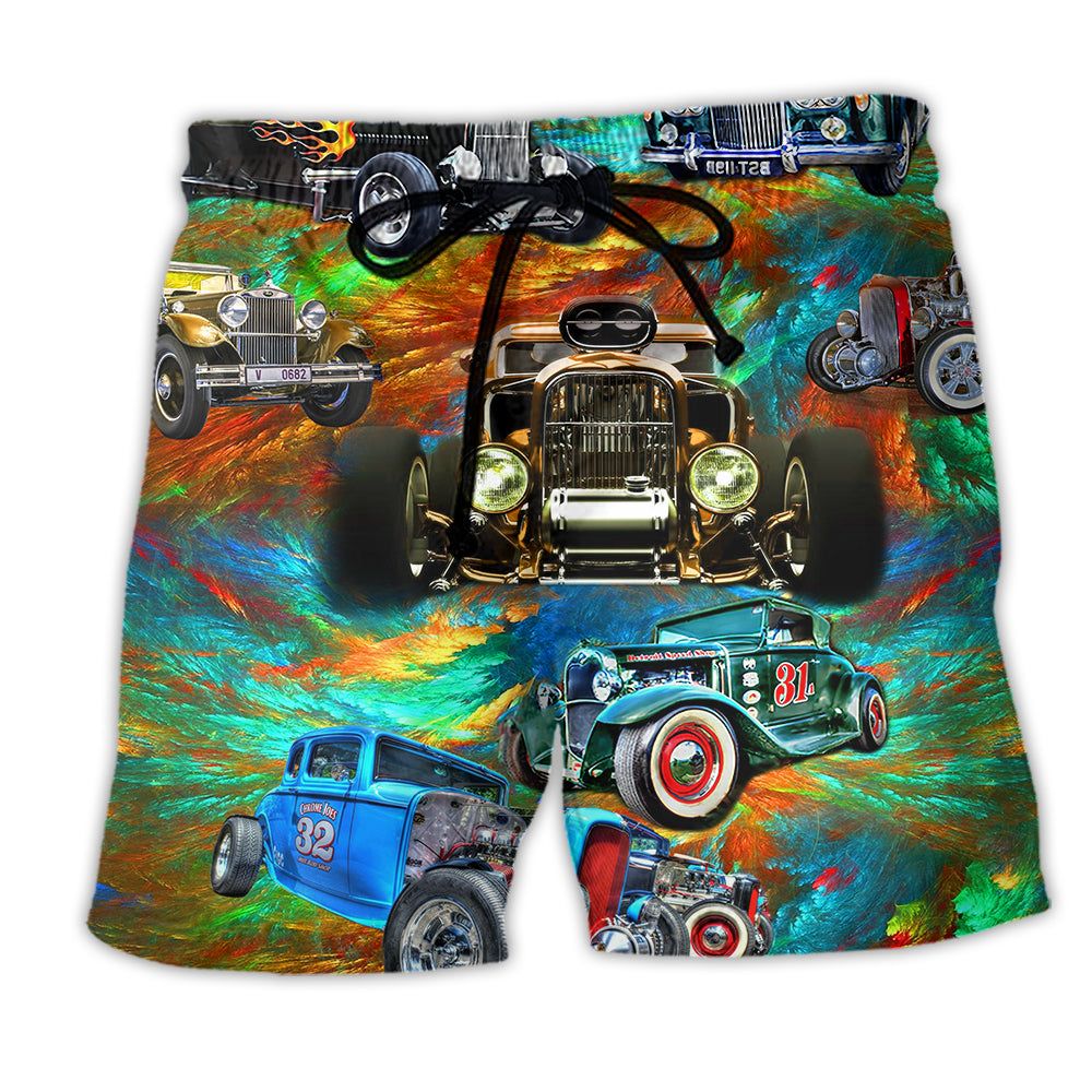 Car How To Ride A Hot Rod Trendy Aloha Hawaiian Beach - Adult & Kids T-Shirts, Sweatshirts & Hoodies apparel design preview 1