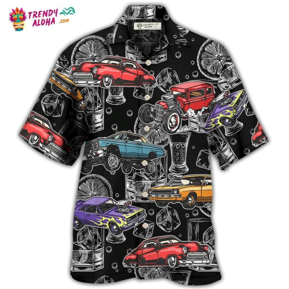 Car I Like Muscle Cars And Whiskey Hawaiian Trendy - Adult & Kids T-Shirts, Sweatshirts & Hoodies apparel design preview 1
