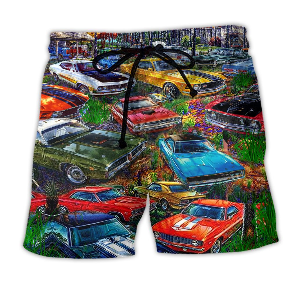 Car In The Garden Color Trendy Aloha Hawaiian Beach - Adult & Kids T-Shirts, Sweatshirts & Hoodies apparel design preview 1