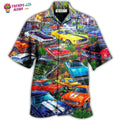 Car In The Garden Colorful Style Hawaiian Trendy - Adult & Kids T-Shirts, Sweatshirts & Hoodies apparel design preview 1