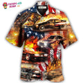 Car Independence Day Fire Hawaiian Trendy Aloha - Adult & Kids T-Shirts, Sweatshirts & Hoodies apparel design preview 1