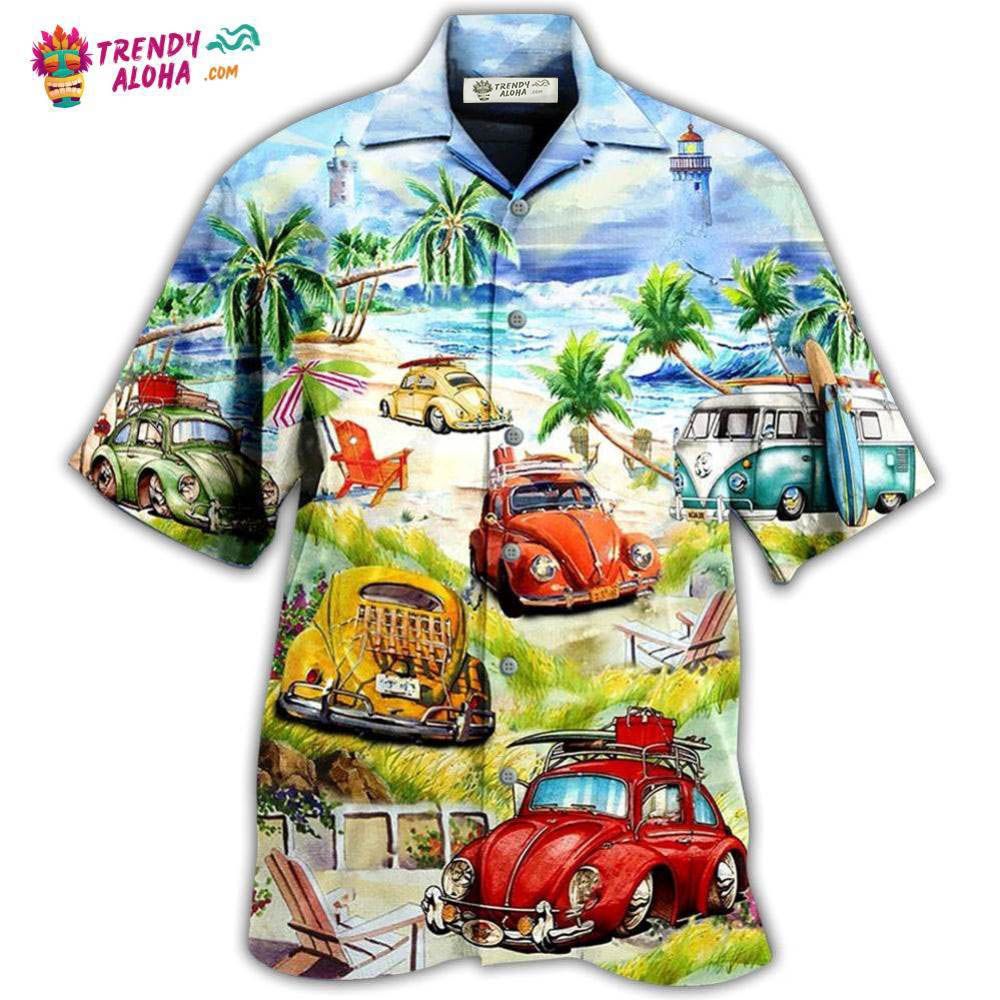 Car Love Beach Cool Style Hawaiian Trendy Aloha - Adult & Kids T-Shirts, Sweatshirts & Hoodies apparel design preview 1