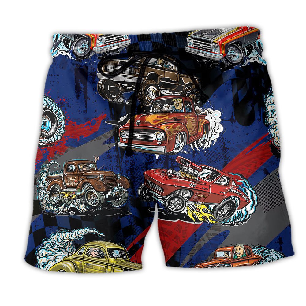 Car Off Road Racing Is My Life Art Trendy Aloha - Adult & Kids T-Shirts, Sweatshirts & Hoodies apparel design preview 1