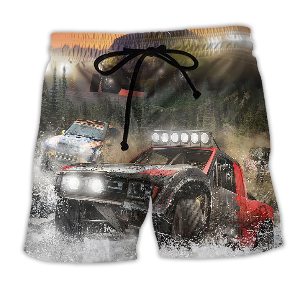 Car Off Road Racing Is My Life Trendy Aloha Hawaiian - Adult & Kids T-Shirts, Sweatshirts & Hoodies apparel design preview 1