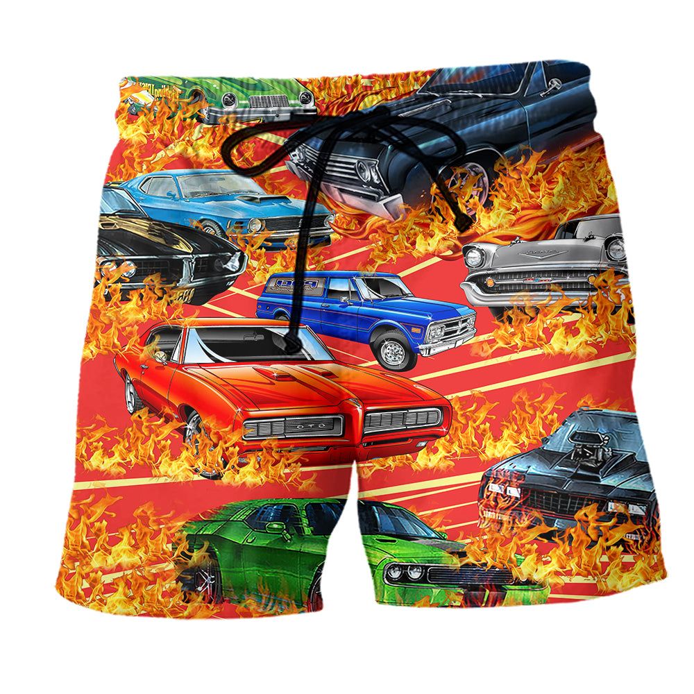Car On Fire Amazing Style Trendy Aloha Hawaiian Beach - Adult & Kids T-Shirts, Sweatshirts & Hoodies apparel design preview 1