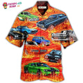 Car On Fire Cool Hawaiian Trendy Aloha - Adult & Kids T-Shirts, Sweatshirts & Hoodies apparel design preview 1