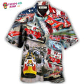 Car Racing Independence Day America Hawaiian Trendy - Adult & Kids T-Shirts, Sweatshirts & Hoodies apparel design preview 1