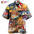 Car Racing Independence Day Hawaiian Trendy Aloha - Adult & Kids T-Shirts, Sweatshirts & Hoodies apparel design preview 1