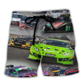 Car Racing Real Trendy Aloha Hawaiian Beach Shorts - Adult & Kids T-Shirts, Sweatshirts & Hoodies apparel design preview 1