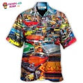 Car Retro Guitar Palm Trees Hawaiian Trendy Aloha - Adult & Kids T-Shirts, Sweatshirts & Hoodies apparel design preview 1