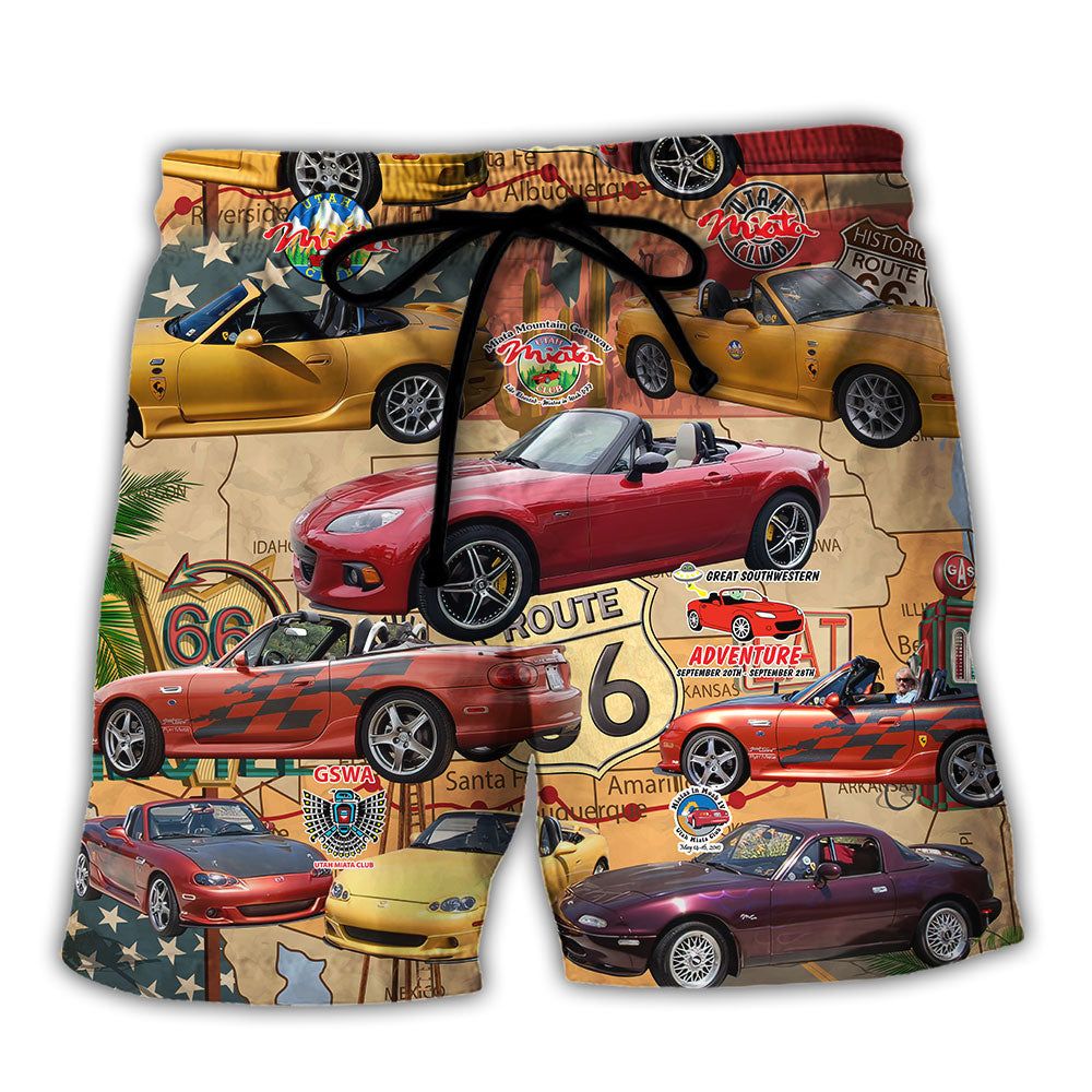 Car Road Route Vintage Style Trendy Aloha Hawaiian - Adult & Kids T-Shirts, Sweatshirts & Hoodies apparel design preview 1
