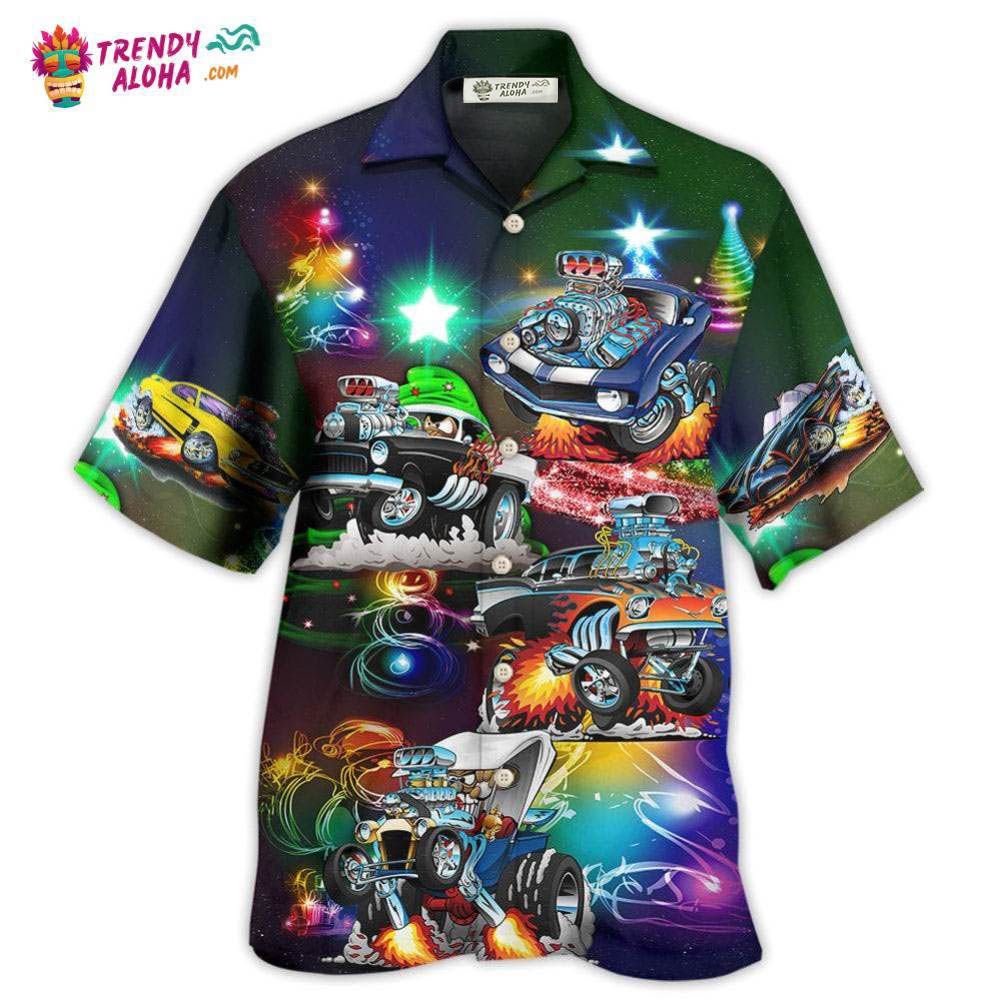 Car Stunning Merry Christmas Hawaiian Trendy Aloha - Adult & Kids T-Shirts, Sweatshirts & Hoodies apparel design preview 1