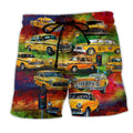 Car Yellow Vintage Night Trendy Aloha Hawaiian Beach - Adult & Kids T-Shirts, Sweatshirts & Hoodies apparel design preview 1