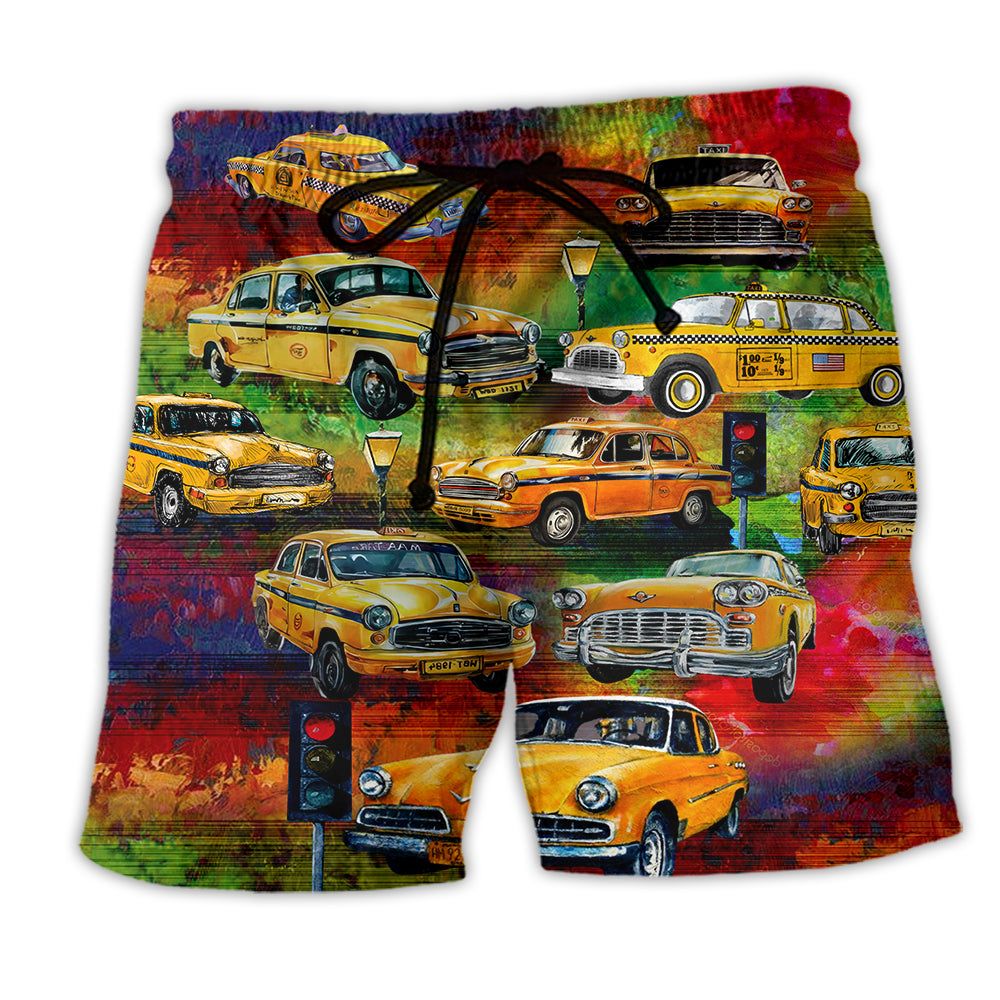Car Yellow Vintage Night Trendy Aloha Hawaiian Beach - Adult & Kids T-Shirts, Sweatshirts & Hoodies apparel design preview 1