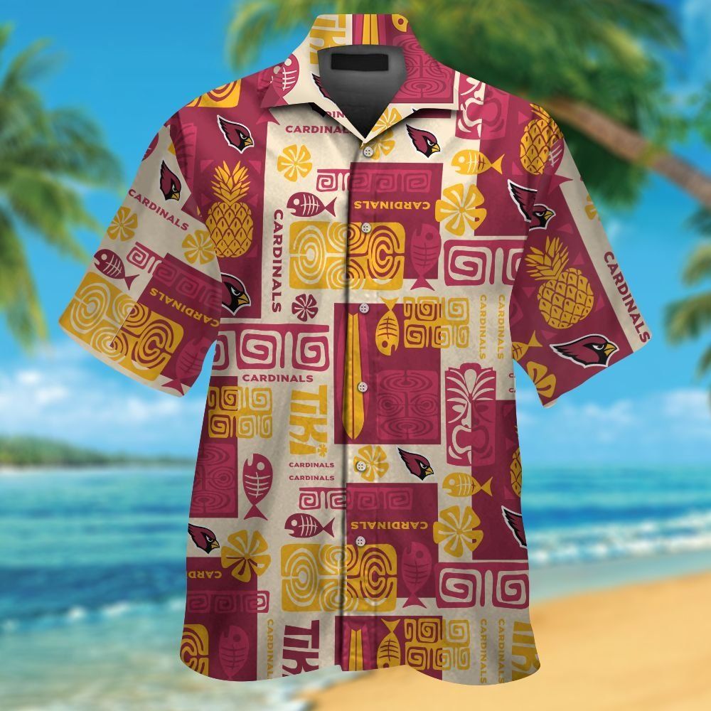Cardinals Arizona Short Sleeve Hawaiian Tropical - Adult & Kids T-Shirts, Sweatshirts & Hoodies apparel design preview 1