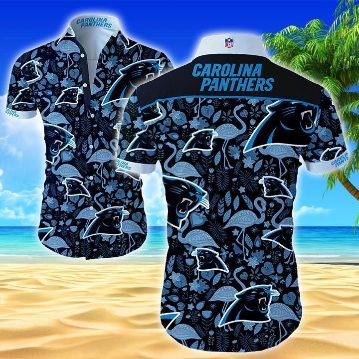 Carolina Panthers Bringing BeacVibes on a Hawaiian - Adult & Kids T-Shirts, Sweatshirts & Hoodies apparel design preview 1